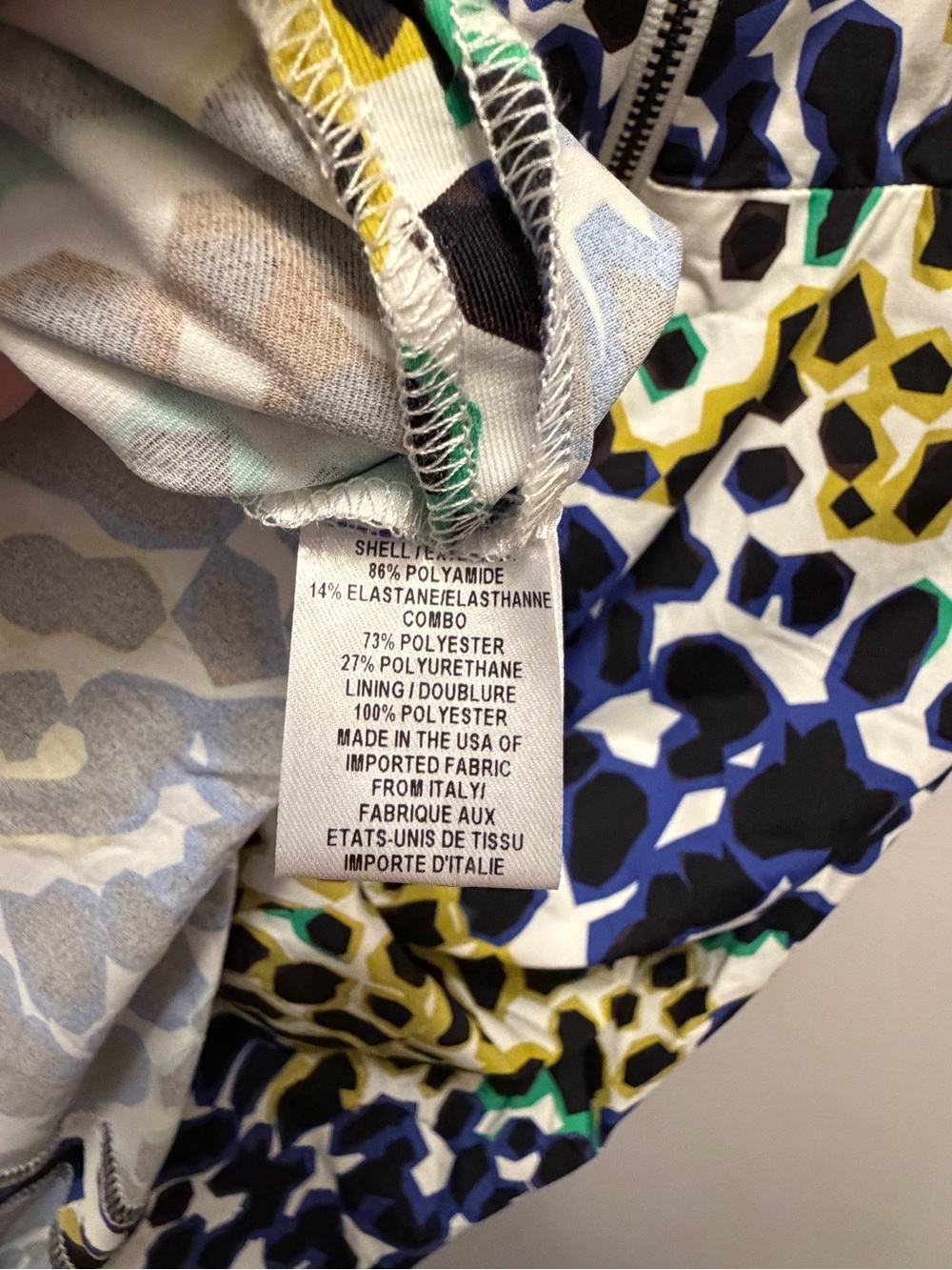 NWT Milly Leopard Print Sheath Dress Women's M Blue Green Cocktail Mini Feminine - Picture 9 of 10